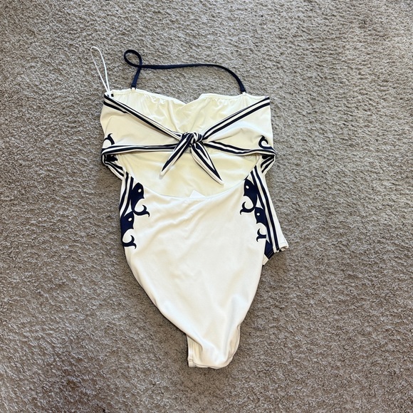 ALÉMAIS Women's Natural Marine One-Piece Swimsuit NWT Small - Picture 8 of 11